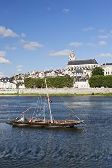 Cityscape of Blois with Blois Cathedral