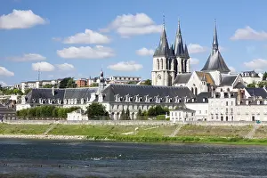 Cityscape of Blois with the Church of Saint Nicolas