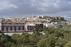 Cityscape with cathedral and Castelo dos Mouros castle
