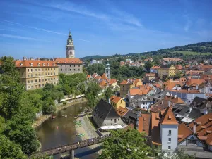 Cityscape, Czesky Krumlov, Czech Republic