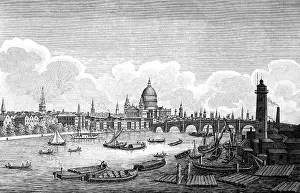 Cityscape of London on the Thames