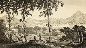 Cityscape of Pamplona, Navarra province