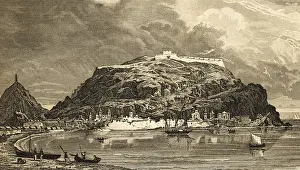 Cityscape of San Sebastian on the Mediterranean Sea