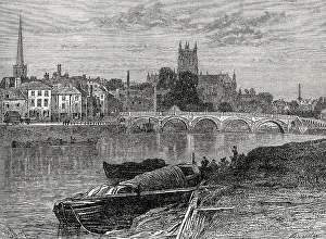 Cityscape of Worcester, Worcestershire