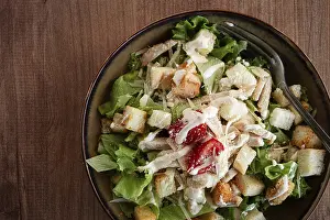 Classic Caesar salad, close-up