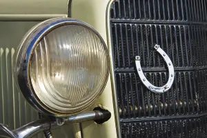 Detail of a classic car