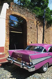 Classic car, Chevrolet, Trinidad, Cuba
