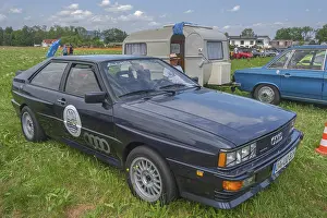 Classic car meeting, old Audi quattro in Durach