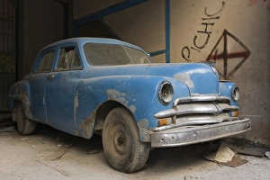 Classic car parked in the streets of Havana