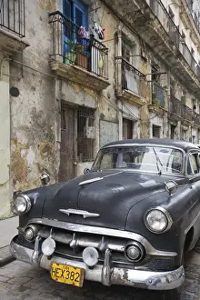 Classic car parked in the streets of Havana