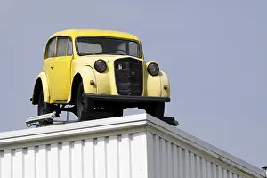 Classic car on a roof in Herford