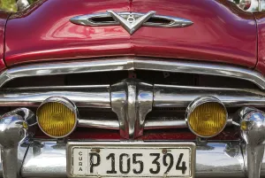 US classic cars from the 1950s can be rented for tourist city tours