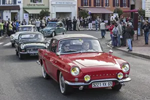 Classic cars during the Embouteillage de la Route Nationale 7