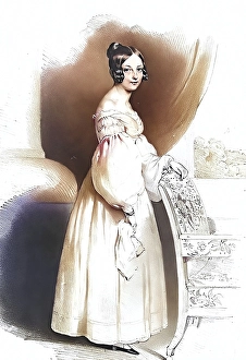 Historical Photo Prints: Claudine Countess Rhedey of Kis-Rhede (born 21 September 1812 in Erdoszentgyoergy)