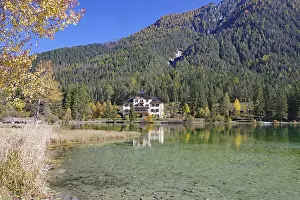Clear shore water of an alpine lake