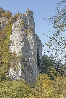 Cliffs near Hausen im Tal, a district of Beuron in the Danube Valley