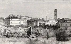 The Cloaca Maxima and the Basilica of Saint Mary in Cosmedin