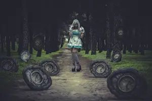 Clock field, alice in wonderland