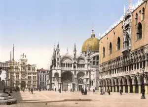 Clock tower, St Mark's Square and Doges Palace
