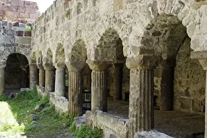 Cloister, cathedral, Lipari, Aeolian Islands