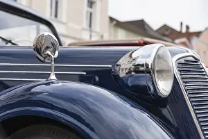 Close-up of a classic and luxury car - limousine