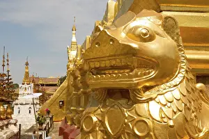 Close-up of the Shwemawdaw Pagoda in Bago