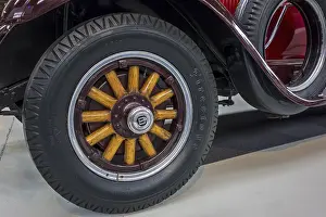 Close-up of vintage automobile