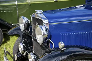 Close-up of a vintage car, year of construction approx