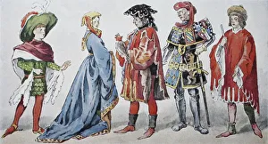Clothes, Burgundian from 1425-1490