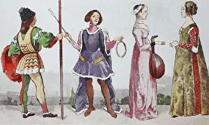Clothes, at the time of the early Renaissance c