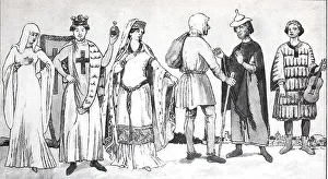 Clothing, in the 12th 13th century