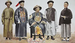 Clothing, fashion in China, around the 19th century
