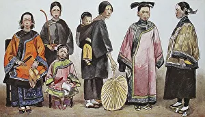 Clothing, fashion in China, around the 19th century