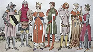 Clothing, fashion, England in the Middle Ages