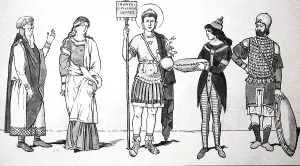 Clothing, Fashion, Europe, Middle Ages 3rd-10th century