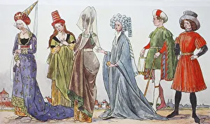Clothing, fashion in Germany under Burgundian influence from 1410-1460