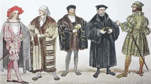 Clothing, fashion in Germany during the Reformation around 1500-1530