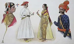 Clothing, fashion in India, from 1600-1800