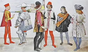 Clothing, fashion in Italy, early Renaissance 1425-1480