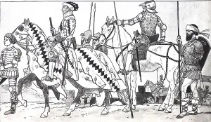 Clothing, fashion, knight's costumes in the late Middle Ages