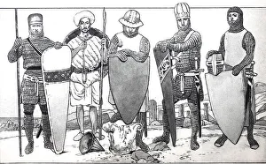 Clothing, fashion, knights in the Middle Ages