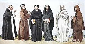 Clothing, fashion of the monastic orders in the Middle Ages