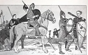 Clothing, fashion of the Norman and Anglo-Saxon warriors of the 11th to 14th centuries