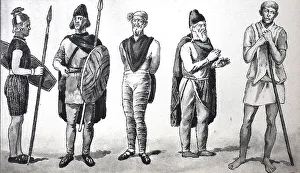 Clothing of Germanic tribes, then a captured Dacian a bastard