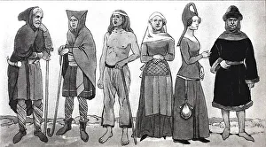 Clothing, Norman and Anglo-Saxon fashion of the 11th to 14th centuries