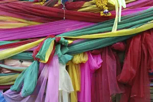 Cloths around a Bodhi tree, Bangkok