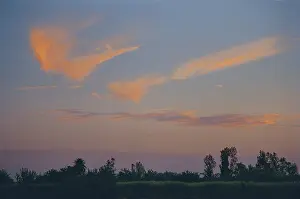 Cloud Reflecting Setting Sun Light Gujarat