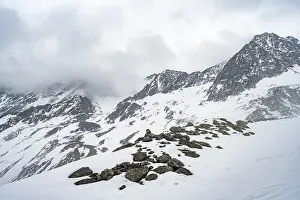Cloudy mountains, summit Alpeiner Knotenspitze