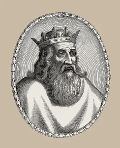 Clovis, Chlodovechus, Chlodwig I. Chlodowech, 466-511, King of the Franks of the Merovingian dynasty, digitally edited