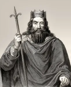 Clovis, Chlodovechus, Chlodwig I. Chlodowech, 466-511, King of the Franks of the Merovingian dynasty, digitally edited